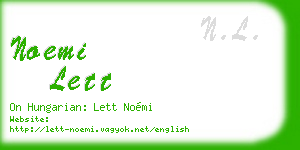 noemi lett business card
